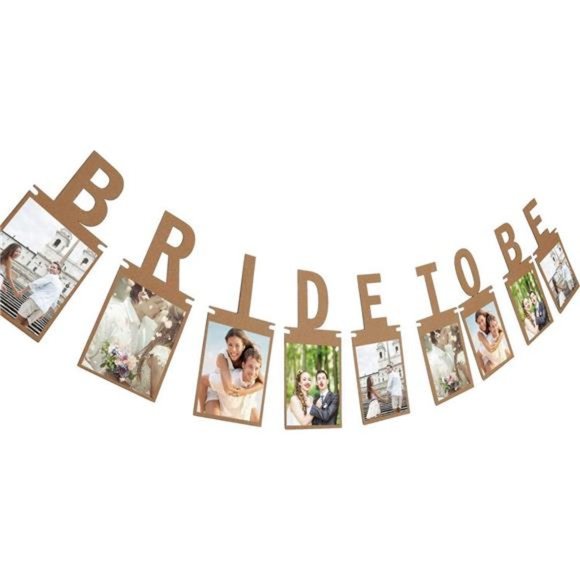 Bridal to Be Photo Banner Bride Bunting for Wedding Decoration and Bridal Shower - Picture 1 of 7